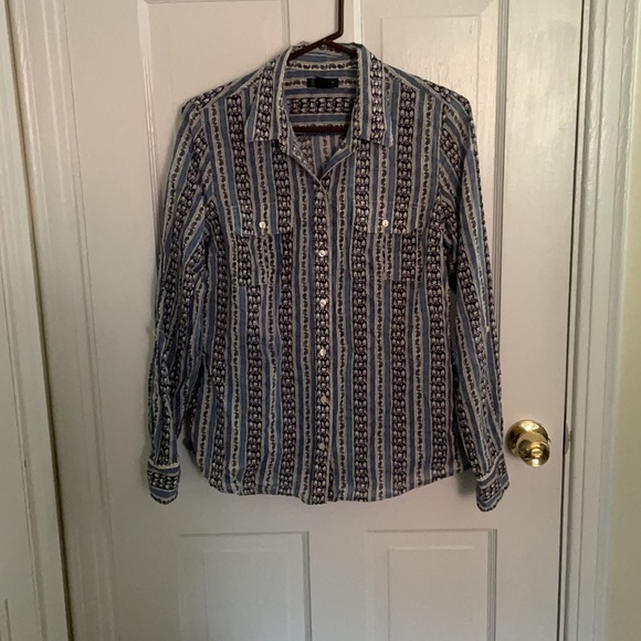 Lucky Brand Tops - Medium Lucky Brand Button Down Top Bandana